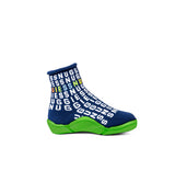 Chinelos De Meia De Elástico para criança, Sapatos Planos Confortáveis E Respiráveis, Chinelos Internos Com Sola De Borracha