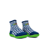 Pantufas de Bebé de Cano Alto com Elástico no Cano sola verde