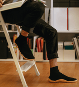 Snuggies Men Cozy Black Sole Beige