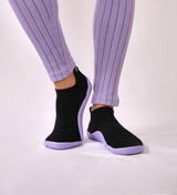 Snuggies Basic Women Black Sole Purple - Snuggies