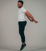 Snuggies Stripe Men Green Sole Black - Snuggies