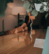 Snuggies Stripe Men Orange Sole White - Snuggies