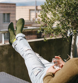 Snuggies Fresh Men Green Sole Black - Snuggies