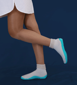 Snuggies Women Cozy Beige Sole Turquoise