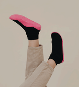 Snuggies Women Cozy Black Sole Pink