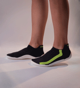 Snuggies Stripe Women Yellow Sole White - Snuggies